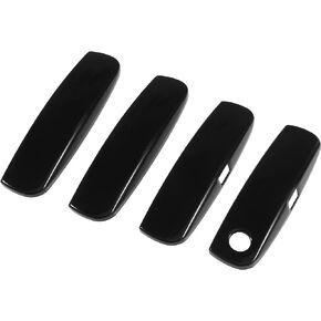 X AUTOHAUX 4pcs Front Rear Left Right Glossy Black Exterior Outside Door Handle Trim Cover for Dodge Charger 2011-2021