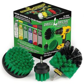 Drill Brush Attachment - Bathroom Surfaces Tub, Shower, Tile and Grout All Purpose Power Scrubber Cleaning Kit –Grout Drill Brush Set – Drill Brushes by Drill Brush Power Scrubber by Useful Products