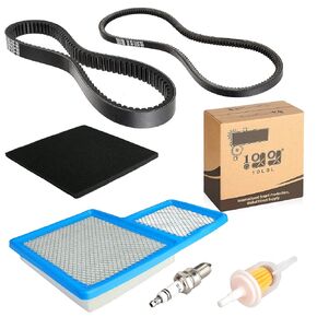 10L0L Golf Cart Tune Up Kit with Starter Generator Belt & Drive Belt for Yamaha 1996-up G16 G19 G22 & 2012-up G29 Gas Model W/ 4 Cycle 301cc 357cc Engine Air Filter Pre Filter Fuel Filter Spark Plug