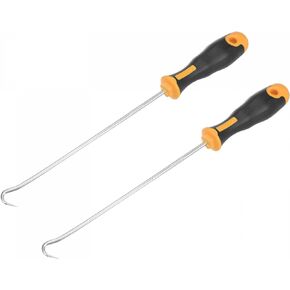 uxcell Full Hook Pick 9.84" Puller Remover Removal Tool for Oil Seal/O-rings, Gasket, Hose 2Pcs