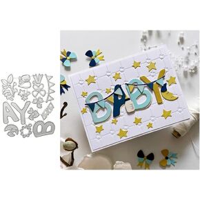 Baby Cutting Dies Stencils Baby Cutting Dies Stencils for Scrapbooking, Photo Paper 3D Cards Craft Embossing DIY Making Gift Scrapbooking Cutting Dies Card Making Accessories