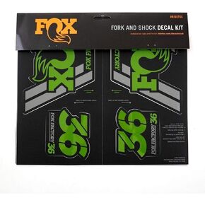 Fox Racing Shox Heritage Fork and Shock Decal Kit Green, One Size