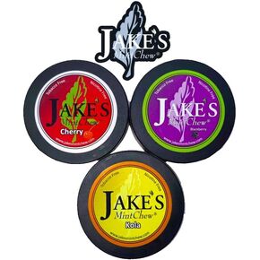 Jake's Mint Chew - Cherry, BlackBerry, Kola - Tobacco & Nicotine Free!