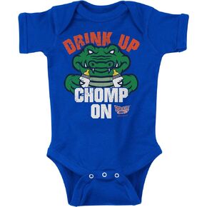 Drink Up Chomp On Baby Apparel for Florida College Fans (NB-7T) (Royal Onesie, 18 Months)