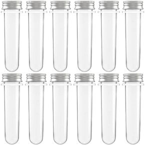 Plastic Test Tubes 70 mL Science Party Test Tubes 12 Pcs for Scientific Experiments,Party Decoration,Candy,Bath Salt,Dice Display