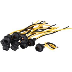 uxcell 10 Pcs T10 Wedge Base Light Car Instrument Panel Dash Board Socket Universal