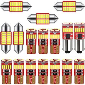 White Interior LED Light 17-pc Kit Compatible with Lexus GX470 2003-2009 Model