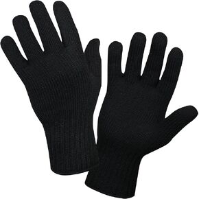 Rothco Black Military Wool Glove Liners (X-Large)