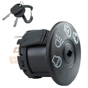 PARFIT 532175566 Ignition Switch with Key 4-Position 7-Terminals for Craftsmann Dixonn Husqvarn Cub Cade 532175566 John Deeree E100 D100 LA100 L105 L100 L110 GY20074 175566…