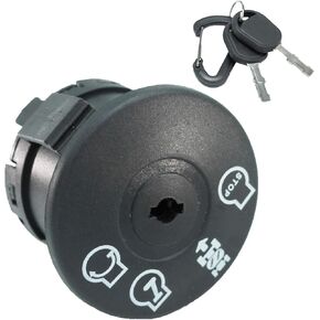 PARFIT 532175566 Ignition Switch with Key 4-Position 7-Terminals for Craftsmann Dixonn Husqvarn Cub Cade 532175566 John Deeree E100 D100 LA100 L105 L100 L110 GY20074 175566…