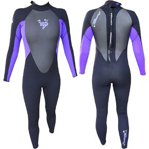 H2ODYSSEY 4/3mm Women's Momentum Back Zip Fullsuit - Long Sleeve Swimsuit for Surf Board and Deep Sea Diving
