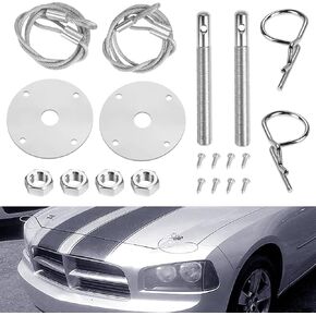 قفل لوحة غطاء المحرك العالمي، مجموعة مشبك قفل غطاء محرك السيارة، ملحقات السيارة المعدلة in Kuwait