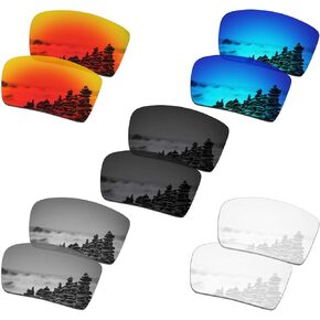 SmartVLT Set of 5 Men's Replacement Lenses for Oakley Eyepatch 2 OO9136 Sunglass Combo Pack S01
