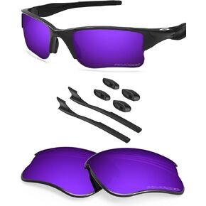 BLAZERBUCK Replacement Lenses & Sock Kit for Oakley Half Jacket 2.0 XL OO9154 Sunglass