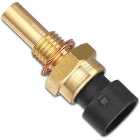 Gseigvee Pack-1 Automobile Water Temperature Sensor, Replacement Parts 15404280 12191170 60811520 12608814, 2Pin Plug Engine ECT Temperature Sensor Accessories, Compatible with Delphi Models (Gold)
