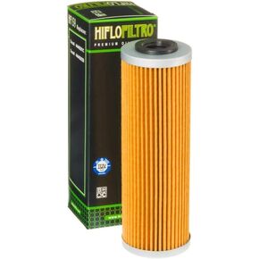 Hiflofiltro HF159 Premium Oil Filter, orange, medium, black