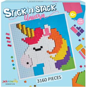 STICK 'N' STACK Mosaic Arts and Crafts for Kids and Adults with 3D Foam Stickers, Heart Design, Mess-Free Kids Craft Kit for Striking 3D Art, Makes Unique Heart Gifts for Girls and Boys Ages 10+