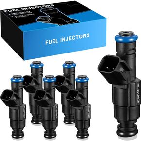 YZHIDIANF 0280156182 3.4L Fuel Injectors Fits For:-Chevy Equinox 2005 2006 2007 2008 2009, For:-Pontiac Torrent 2006 2007 2008 2009, FJ704 832-11208 89017615 (6 Pcs)