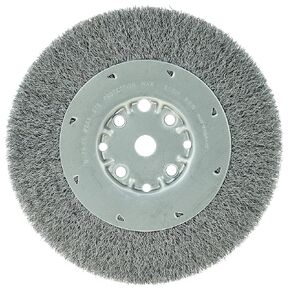 Weiler 01514 8" Maximum Density Crimped Wire Wheel.0118" Steel Fill, 5/8" Arbor Hole, Made in The USA