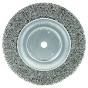 Weiler 01514 8" Maximum Density Crimped Wire Wheel.0118" Steel Fill, 5/8" Arbor Hole, Made in The USA