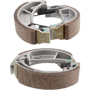 CARBBIA 2PCS Front and Rear Brake Shoes Compatible with Honda CR60 1983-1984, CR80 1983-1985, CRF70F 2004-2011, CRF80F 2004-2011, CRF100F 2004-2011, XR70 1997-2003, XR80 1985-2003, XR100 1985-2003