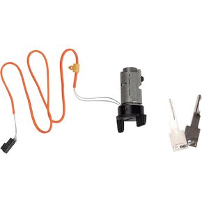 Black Bezel Ignition Lock Cylinder w/Key Compatible with Chevy Olds
