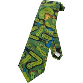 ربطة عنق جولف للرجال من RM Style ذات فتحات لبطاقة الأداء - أخضر - ربطة عنق in Kuwait