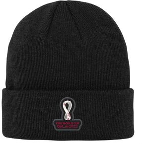 Outerstuff Mens FIFA World Cup Event Cuffed Knit Hat, Black, One Size