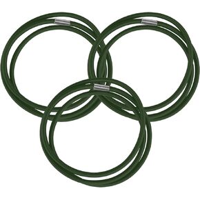 3 Pack Trash Can Bands Garbage Bag Elastic Bands Durable Rubber Band Fit 13-30 Gallon Garbage Cans Elastic Rubber Bands for Garbage Bag, Waste Bins, Litter Box (Green,Small)
