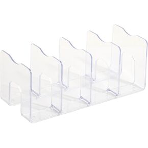 File Organizer for Desk, Desk File Folder Holder Clear Acrylic File Sorter File Folder Rack Files Folder Stand Magazine Holder Book Shelf for Desk in Kuwait