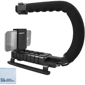 Professional Stabilizing Handheld Stabilizer Handle Grip with Accessory Mount for Camera, Camcorder, DSLR Compatible With Action Cameras, Canon, Nikon, Sony, Panasonic, Pentax, and Olympus & Much More