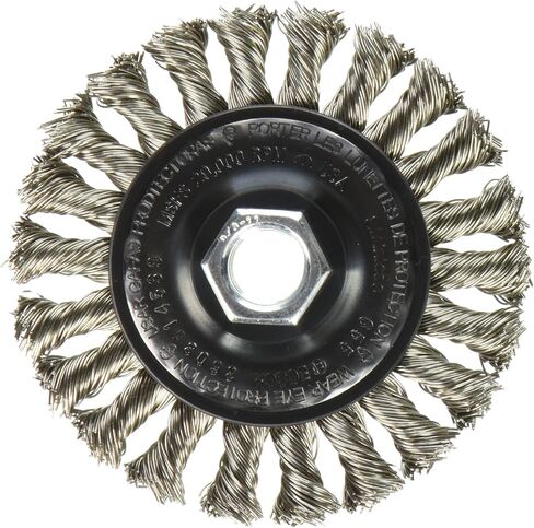 BOSCH WB539 4-InchStainless Steel Full Cable Knotted Wire Wheel, 5/8-Inch x 11 Thread Arbor in Saudi Arabia