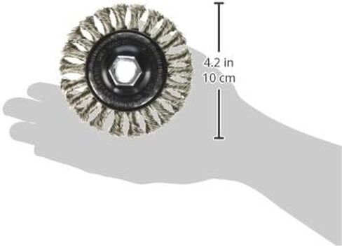 BOSCH WB539 4-InchStainless Steel Full Cable Knotted Wire Wheel, 5/8-Inch x 11 Thread Arbor in Saudi Arabia