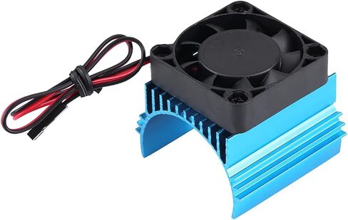 Electric Motor Heat Sinks to fit 775 Motor rc Motor Heat Sink 4×4×4 Universal Cooling fin Set Heat Sink with Fan for 1 10 rc car 4074 4274 1515 Motor in Saudi Arabia