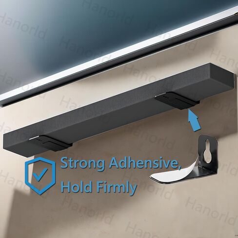 Hanorld Soundbar Wall Mount 3.5 بوصة 30 رطل استبدال حامل شريط الصوت لـ Bose Solo Soundbar Series II Solo 5 Soundbar Under TV in Kuwait