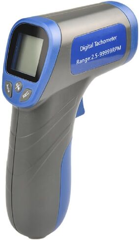 مقياس سرعة الدوران الرقمي بالليزر RPM مقياس RPM Vicimeter 2.5-99999RPM، يتضمن 3 أشرطة عاكسة in Kuwait