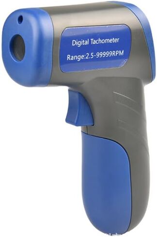 مقياس سرعة الدوران الرقمي بالليزر RPM مقياس RPM Vicimeter 2.5-99999RPM، يتضمن 3 أشرطة عاكسة in Kuwait