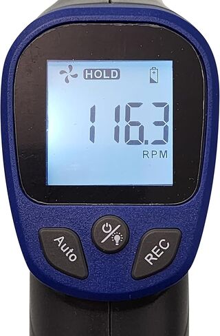 مقياس سرعة الدوران الرقمي بالليزر RPM مقياس RPM Vicimeter 2.5-99999RPM، يتضمن 3 أشرطة عاكسة in Kuwait