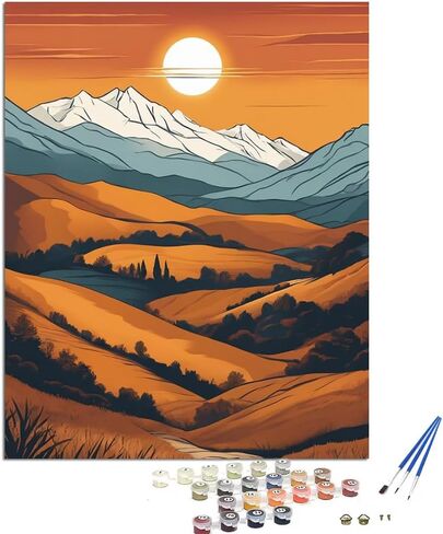 minicreat Paint and Sip Kit for Adults & Kids DIY Paint by Numbers for Teens in Saudi Arabia