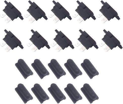 KOLACEN Auto ATC Blade Standard Fuse Holder Seat for Car Boat Truck SUV with Cover Black (Pack of 10) in Saudi Arabia
