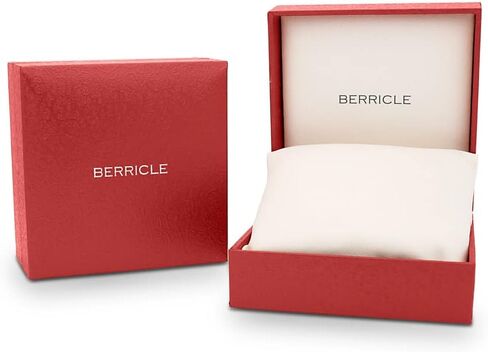 BERRICLE سوار تنس من الفضة الإسترليني المكعبة زركونيا CZ للنساء، مطلي بالروديوم in Saudi Arabia
