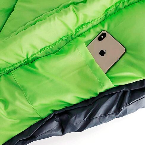 Evermann Faros Sleeping Bag for Adults & Kids - Light and Compressible for Camping | Ideal for Cold Temperatures Up to 32 F | Compression Bag Included in Saudi Arabia