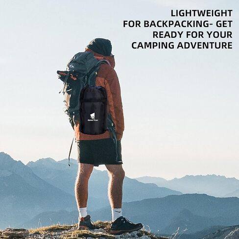 GEERTOP Portable Sleeping Bag Flannel for Adults Big and Tall Lightweight Waterproof Warm 3-4 Season Backpacking Sleeping Bag for Camping Hiking Mountaineering in Saudi Arabia