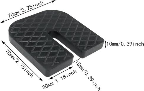 ITROLLE 4PCS Black Air Conditioner Shock Pad an ti-Vibration Pads Rubber Isolator Pads for Air Conditioning Condenser Outer Machine in Saudi Arabia