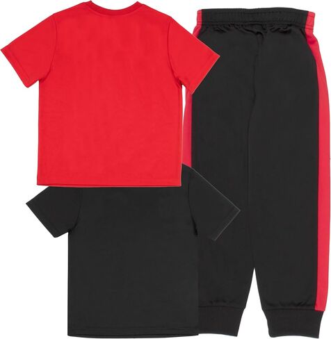 Disney Lilo and Stitch Boys 3-Piece Pants Set, Two Short Sleeve T-Shirts & Jogger Pants 3-Pack Bundle Set in Saudi Arabia