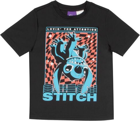 Disney Lilo and Stitch Boys 3-Piece Pants Set, Two Short Sleeve T-Shirts & Jogger Pants 3-Pack Bundle Set in Saudi Arabia