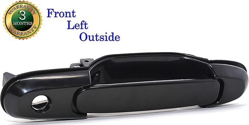 RP Remarkable Power, DHE107 Fit For 1998-2003 Sienna Front Driver Left Side Exterior Door Handle Color: Black (Non-Paint) in Saudi Arabia