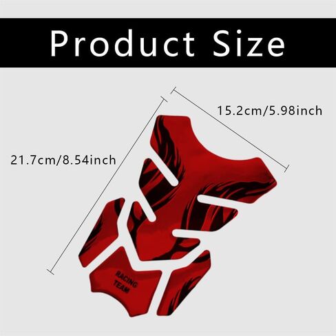 3D Gas Tank Protector, Universal 3D Motorcycle Gas Tank Sticker, Car Oil Tank Sticker, Motorcycle Fish Bone Sticker Gas Fuel Tank Protector Pad Compatible with Cars Trucks SUVs (Black) in Saudi Arabia