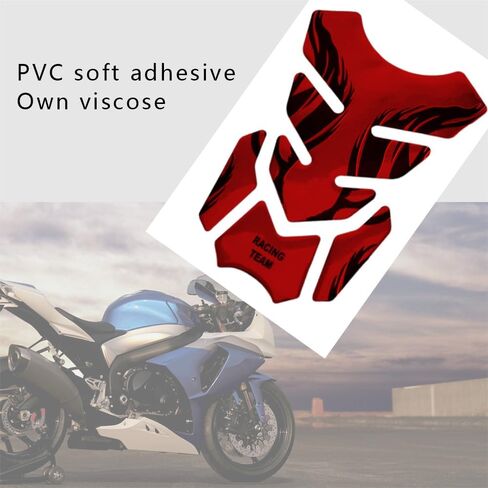 3D Gas Tank Protector, Universal 3D Motorcycle Gas Tank Sticker, Car Oil Tank Sticker, Motorcycle Fish Bone Sticker Gas Fuel Tank Protector Pad Compatible with Cars Trucks SUVs (Black) in Saudi Arabia