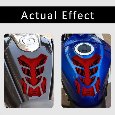 3D Gas Tank Protector, Universal 3D Motorcycle Gas Tank Sticker, Car Oil Tank Sticker, Motorcycle Fish Bone Sticker Gas Fuel Tank Protector Pad Compatible with Cars Trucks SUVs (Black) in Saudi Arabia
